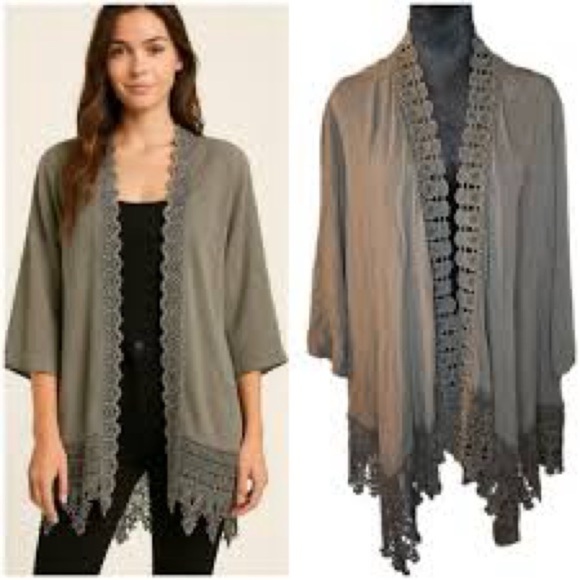 Jodifl size 1x boho lace cardigan nwt - Picture 2 of 3
